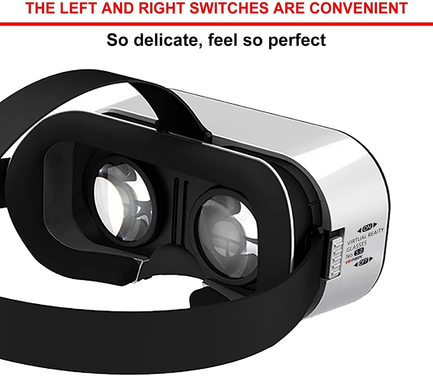 VR Glasses 3D Virtual Reality Smart Digital Glasses Headset for 4.0-6.7", Compatible with iOS and Android Systems, for IMAX Movies and Games with Remote Control