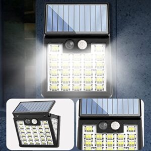 Solar Street Light, Efficient Solar Panels,3 Modes IP65 Waterproof Outdoor Solar Powered Street Lights with Motion Sensor LED Floods Light for Parking Lot,Drive-Way(Dusk to Dawning- Outdoor Lighting)