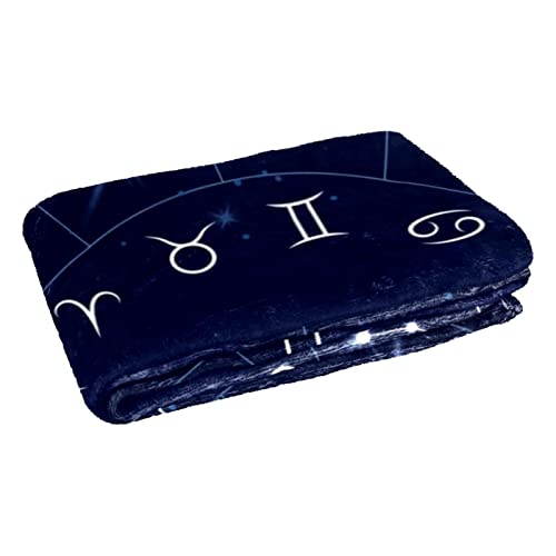 Plush Blanket Throw Blanket Warm Cozy Soft Microfiber Blankets, Night Sky Constellation