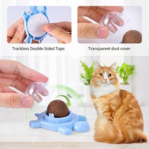 Catnip Ball ‖ Catnip Balls for Cats Wall: silvervine for Cats, 3-Piece Silvervine Catnip Cat Toys for Indoor Cats, Edible Cat nips Organic Ball, Cute Silvervine Cat Toy