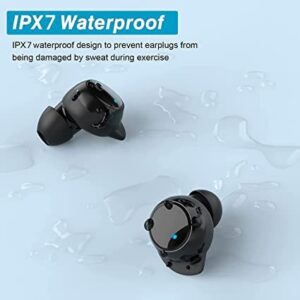 Waterproof Bluetooth 5.3 True Wireless Earbuds, Touch Control,30H Cyclic Playtime TWS Headphones with Charging Case and mic, in-Ear Stereo Earphones Headset for Samsung/iPhone/Android