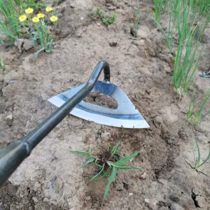 pintle garden hoe - all-steel hardened hollow hoe for weeding, garden edger weeder, easy weeding and soil loosening, weeding hoe garden tool, durable and efficient hand tool