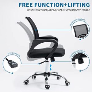 ALINUNU Office Chair, Ergonomic Office Chair, Mesh Computer Chair, Ergonomic Office Chair, Lumbar Support, Tight Sponge, Comfortable Sitting, Adjustable Executive Office Chair