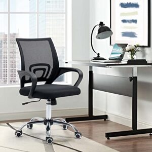 ALINUNU Office Chair, Ergonomic Office Chair, Mesh Computer Chair, Ergonomic Office Chair, Lumbar Support, Tight Sponge, Comfortable Sitting, Adjustable Executive Office Chair