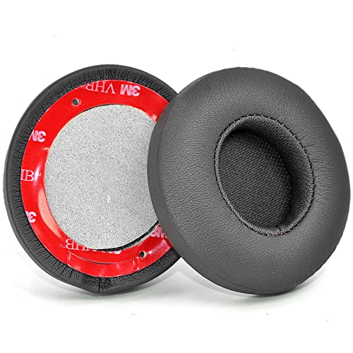 Solo3 Ear Pads Cushions Replacement for Beats Solo 2 & Solo 3 Wireless On-Ear Headphones, Ear Cushions Memory Foam Earpads with Soft Protein Leather (Titanium Gray)