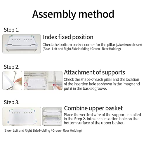 TULGIGS Sink Dish Drying Rack Two Tier Shelf Liner Dish Holder with High Grossy Dish Drainer Cup Holder Spoon Storage Knife Case