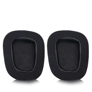 jhk replacement ear pads for l ogitech g633 g633s g933 g933s g533 g935 g635 headphones - replacement ear cushions memory foam earpads cushion cover for headphones-black ice gel leather