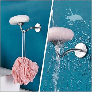 Veemoon Magnetic Soap Holder Shower Soap Holder Bath Soap Liquid Bathing Accessories Soap Bar Holder for Shower Bar Soap Holder Magnetic Wall Soap Holder Stainless Steel Drain Rack