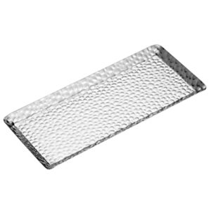 zerodeko decorative tray decorative tray bathroom vanity trays stainless steel towel trays jewelry serving tray guest towel organizer countertop decoration () perfume tray perfume tray