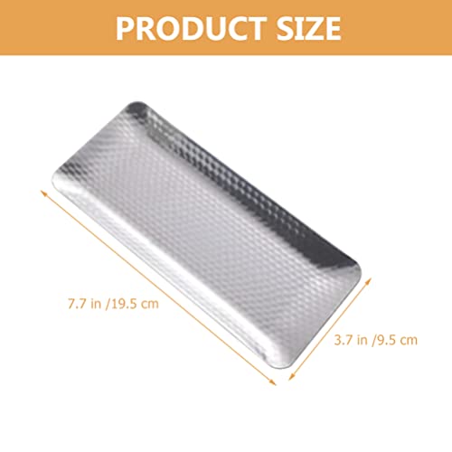 Zerodeko Decorative Tray Decorative Tray Bathroom Vanity Trays Stainless Steel Towel Trays Jewelry Serving Tray Guest Towel Organizer Countertop Decoration () Perfume Tray Perfume Tray