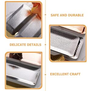 Zerodeko Decorative Tray Decorative Tray Bathroom Vanity Trays Stainless Steel Towel Trays Jewelry Serving Tray Guest Towel Organizer Countertop Decoration () Perfume Tray Perfume Tray