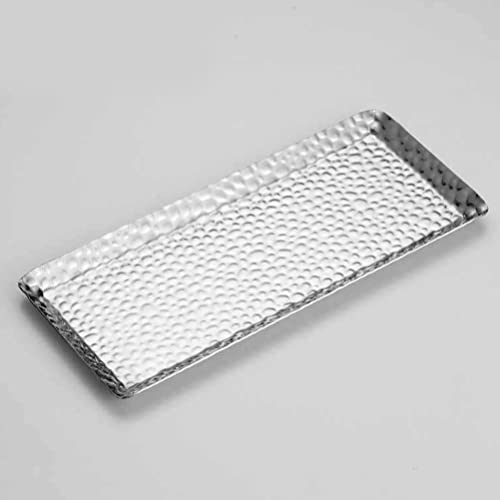 Zerodeko Decorative Tray Decorative Tray Bathroom Vanity Trays Stainless Steel Towel Trays Jewelry Serving Tray Guest Towel Organizer Countertop Decoration () Perfume Tray Perfume Tray