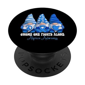 alopecia awareness month blue ribbon gnomies support popsockets swappable popgrip