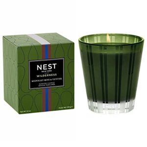 nest fragrances midnight moss & vetiver scented classic, long-lasting candle for home, 8.1 oz, 8 oz