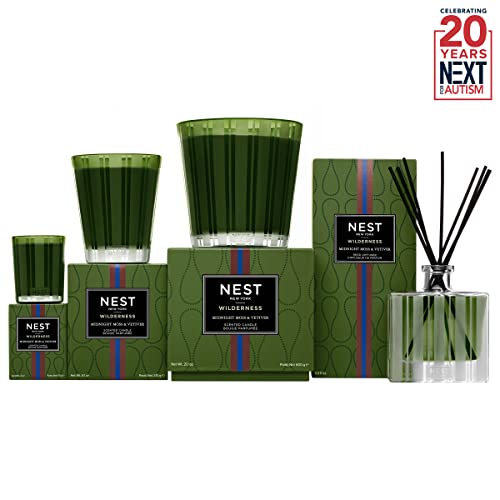 NEST Fragrances Midnight Moss & Vetiver Scented Classic, Long-Lasting Candle for Home, 8.1 oz, 8 Oz