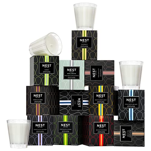 NEST Fragrances Midnight Moss & Vetiver Scented Classic, Long-Lasting Candle for Home, 8.1 oz, 8 Oz