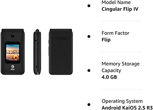 AT&T CINGULAR FLIP 4 SMARTFLIP IV U102AA 4G Phone for AT&T