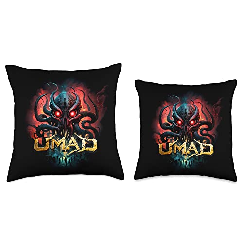 Legendary Publishing House UMAD Clan Official Contractors VR Esports, CiscoTek Throw Pillow, 16x16, Multicolor