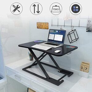 QDLZLG Standing Computer Desk, Height Adjustable Stand, Foldable Laptop Desk, Easy Move