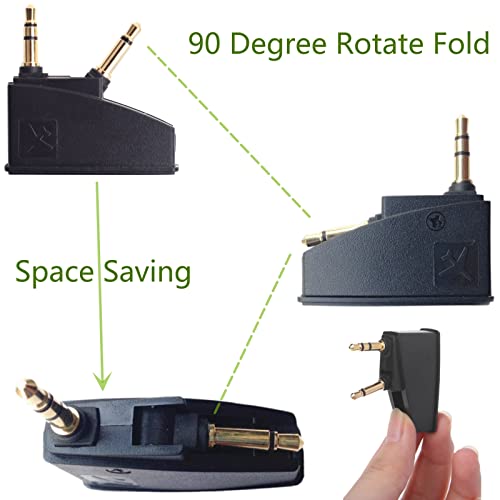 Saipomor Replacement Audio Cord and Airplane Adapter Compatible with Bose 700 OE2 OE2i QuietComfort45 QC25 QC35II QC35 QC45 Soundlink SoundlinkII SoundTrue Headphones