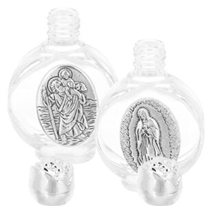 refillable water bottles holy water bottle: 2pcs clear glass water bottle small glass holy water bottle catholic home blessing housewarming gift christian easter party favor