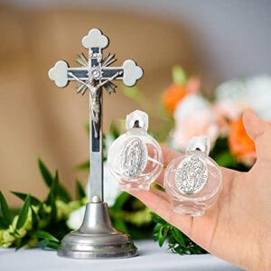 Refillable Water Bottles Holy Water Bottle: 2pcs Clear Glass Water Bottle Small Glass Holy Water Bottle Catholic Home Blessing Housewarming Gift Christian Easter Party Favor