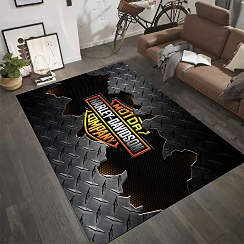 Harley Rug,Motorbike Rug,Eagle Rug,Rugs for Living Room,Rugs for Garage,Rugs for Bedroom,Teen's Room Rug,Aesthetic Rug,Custom Rug EC953.7(63”x94,5”)=160x240cm