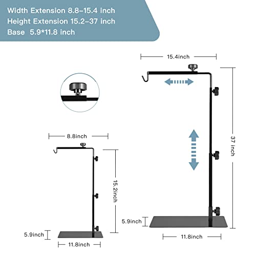 SUMHEN 3PCS Reptile Stainless Steel Fine Mesh and Reptile Lamp Stand Adjustable Heat Lamp Holder for Reptile Terrarium Lamp Fixture Hanger Suitable for Snake Turtles Lizard