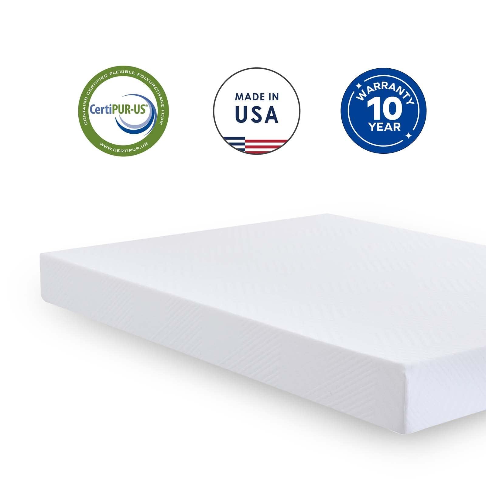 TMEOSK Full Size Mattress, 10 inch Gel Memory Foam Mattress, Cooling Gel Green Tea Mattress Bed in a Box, Medium Firm Feel with Motion Isolating (Full)