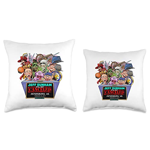 JEFF DUNHAM Petersburg, VA (2023) Throw Pillow, 16x16, Multicolor