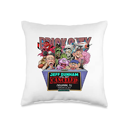 JEFF DUNHAM Newark, NJ (2023) Throw Pillow, 16x16, Multicolor