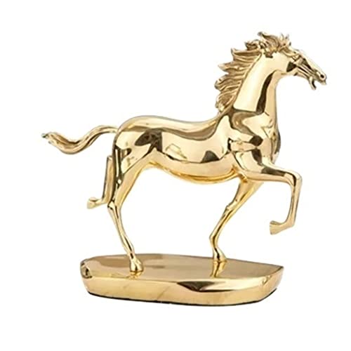 MJWDP Crafts Horse Success Wine Cabinet Jewelry Research Bookcase Decoration Office Decoration Bronze Horse Decoration