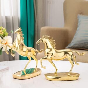 MJWDP Crafts Horse Success Wine Cabinet Jewelry Research Bookcase Decoration Office Decoration Bronze Horse Decoration