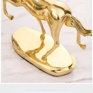 MJWDP Crafts Horse Success Wine Cabinet Jewelry Research Bookcase Decoration Office Decoration Bronze Horse Decoration