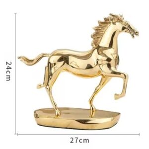 MJWDP Crafts Horse Success Wine Cabinet Jewelry Research Bookcase Decoration Office Decoration Bronze Horse Decoration