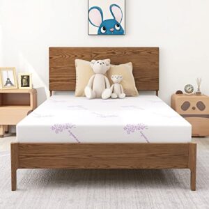wood-it twin mattress, 6 inch mattress twin size memory foam in a box for cooling gel medium firm bunk trundle bed(6 inch)