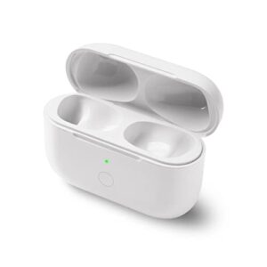 wireless charging case replacement for airpod pro charger case with sync pairing button - white