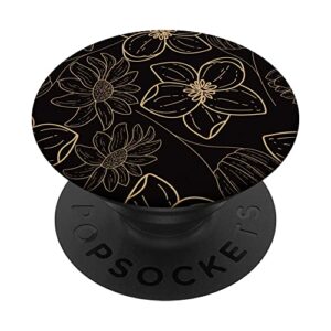 vintage floral engraving style popsockets swappable popgrip
