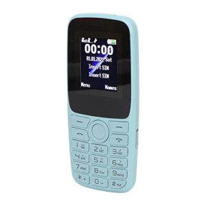 unlocked mobile phone, dual sim dual standby big buttons 2g gsm big font 2.4 inch screen senior cell phone for home (sky blue)