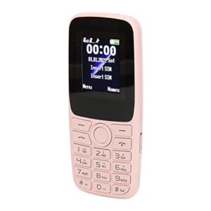 naroote senior cell phone, unlocked cellphone 2g gsm 2.4in screen for travel (pink)