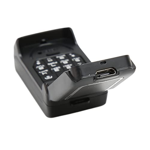 Cosiki Flip Phone, Support Micro SIM Card 32MB 64MB OLED Screen 300mAh Battery 0.66 Inch Small Flip Phone for Seniors (Black)