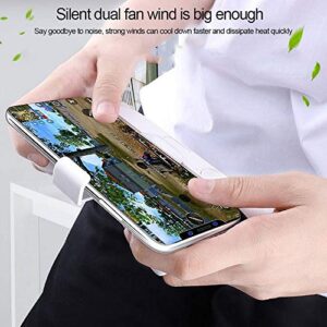 FZZDP Multifunctional Game Handle Dual Fan Cooling Bracket Mobile Phone Radiator Comfortable Handle. (Color : E)