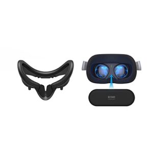 kiwi design vr facial interface bracket with anti-leakage nose pad and lens protector compatible with valve index accessories