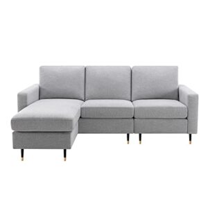 morden fort couch oversized, sectional sofa no-sagging comfy, couches for living room dust-proof, sectional couch l-shaped reversible, sofas & couches with chaise, modular sectional sofa couch l grey