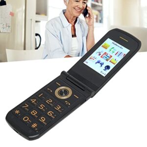 Jectse Flip Phone, Unlocked Cell Phone Big Button Phone with 2.4 Inch Screen, Flashlight, Removable Battery, 2G Phone Flip Cell Phone for Senior Elderly (Black)