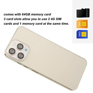 VINGVO 4G Smartphone, 6.53 Inch Smartphone Face Recognition Dual SIM Dual Standby for Android (US Plug)