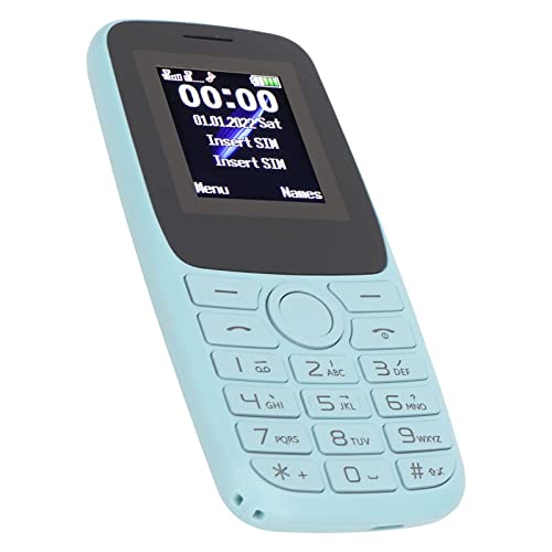 VINGVO Cell Phone, Multifunction 2.4in Screen Senior Cell Phone for Travel (Sky Blue)