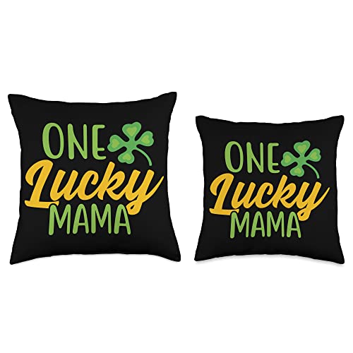 Check out my St. Patrick's Day Shirts One Lucky Mama Mother Mom Shamrock Throw Pillow, 16x16, Multicolor