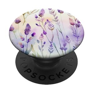 lavender flower garden popsockets swappable popgrip