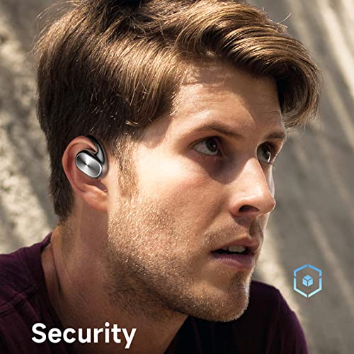 MUMICO Mini Over-Ear Earbuds - Three True Digital Display Wireless Bluetooth Headset, Intelligent Noise Reduction, Wa-terproof & Conversable, Suitable for Sports/Office/Gym